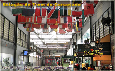 Interior da Estação de Trem do Corcovado