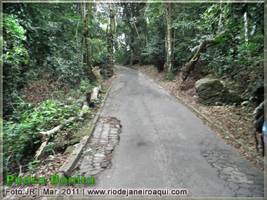 Estrada da rampa de vôo livre da Pedra Bonita