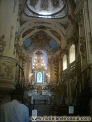 Capela mor vista da nave - Igreja N.S. da Lapa dos Mercadores