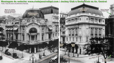 Predios do Jockey e Derby Club na Avenida Central - Rio de Janeiro