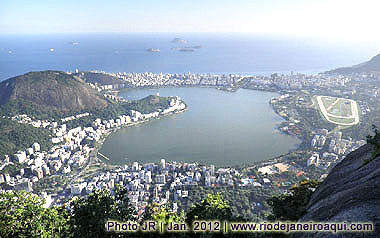 Lagoa Rodrigo de Freitas vista do Corcovado