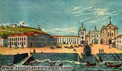 Largo do Paço por volta de 1815