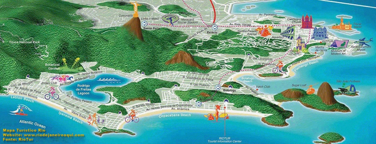 Mapa Turisitco Do Rio