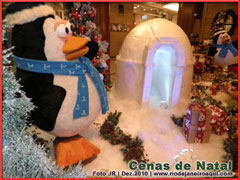 Decocração de natal no Shopping Rio Sul