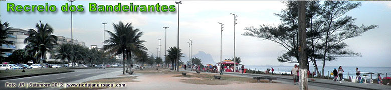 Vista panorâmica da orla e praias do Recreio dos Bandeirantes