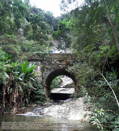 Ponte de 1862 em frente à Cascatinha Taunay