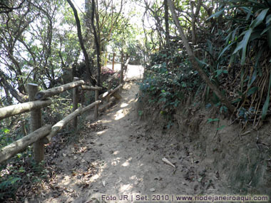 Trilha do Morro do Vigário, no Parque Darke de Mattos