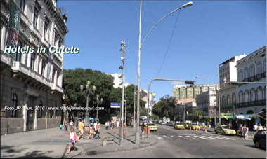 Palácio do Catete e hotel quase em frente