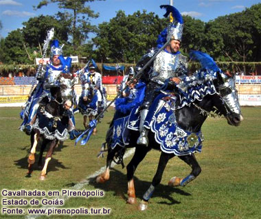 Cavalhada em Pirenópolis, Estado de Goiás