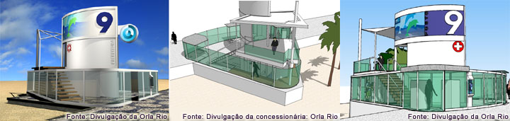 Projeto de reforma dos novos postos de salvamento do Rio de Janeiro
