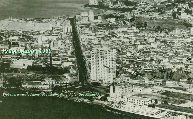 Praça Mauá em 1930