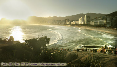 Pôr do sol no Arpoador, Rio de Janeiro