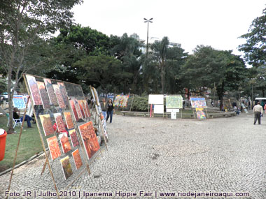 Feira Hippie de Ipanema, uma das atrações do bairro